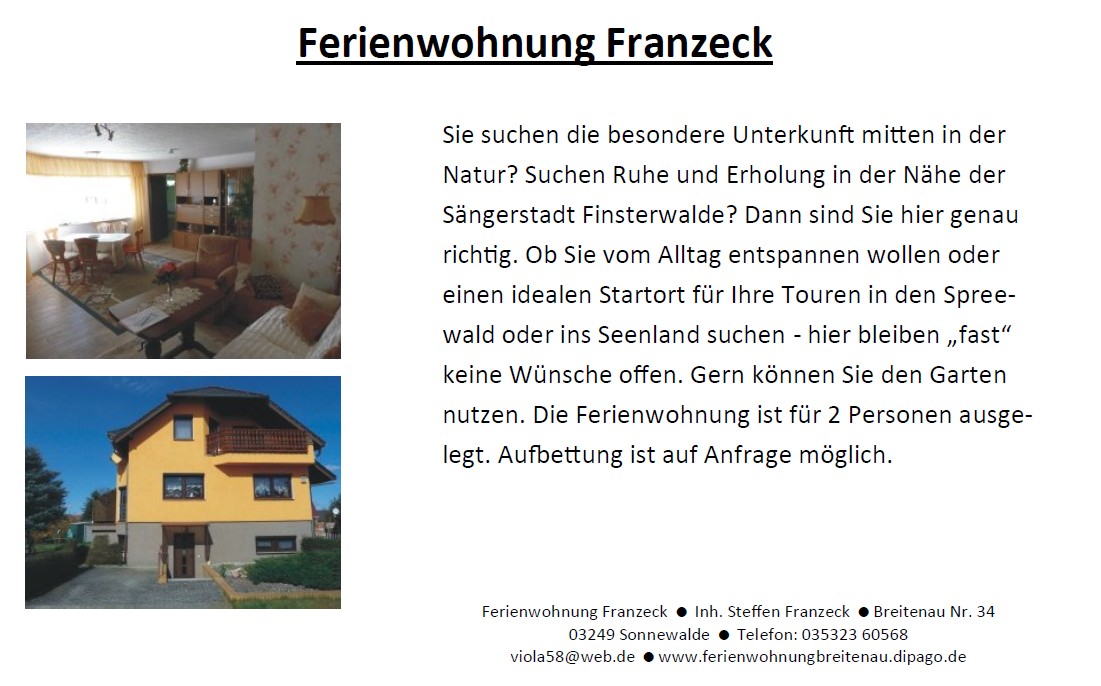 Ferienwohnung Franzeck