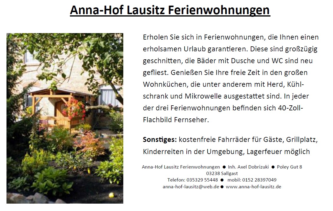 Anna Hof Lausitz