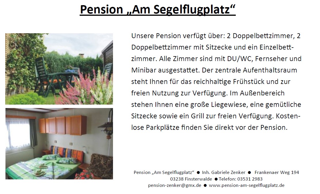 Pension Am Segelflugplatz