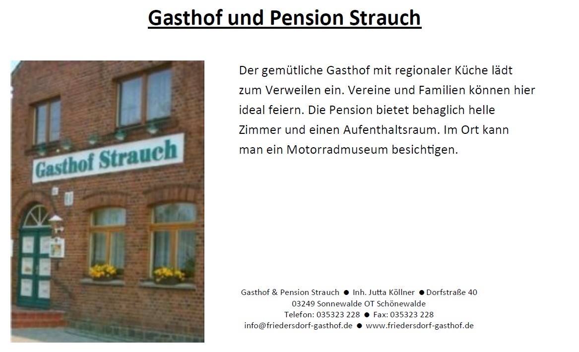 Gasthaus und Pension Strauch